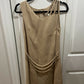 Fulya Ilkmen Sleeveless Draped Straps Sheath Dress - /Beige - M