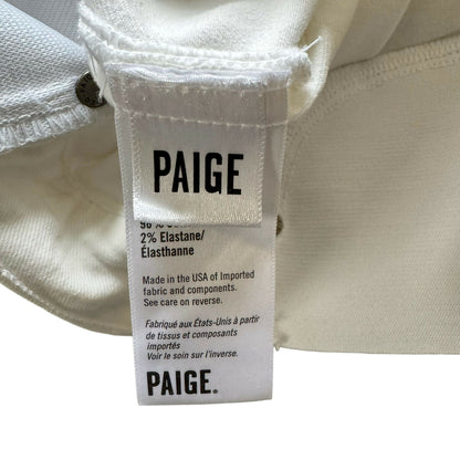 Paige Upcycled Maternity Shorts - White - 27M