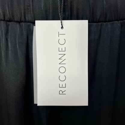 Reconnect Satin Wide Leg Maternity Pants - Black - MM