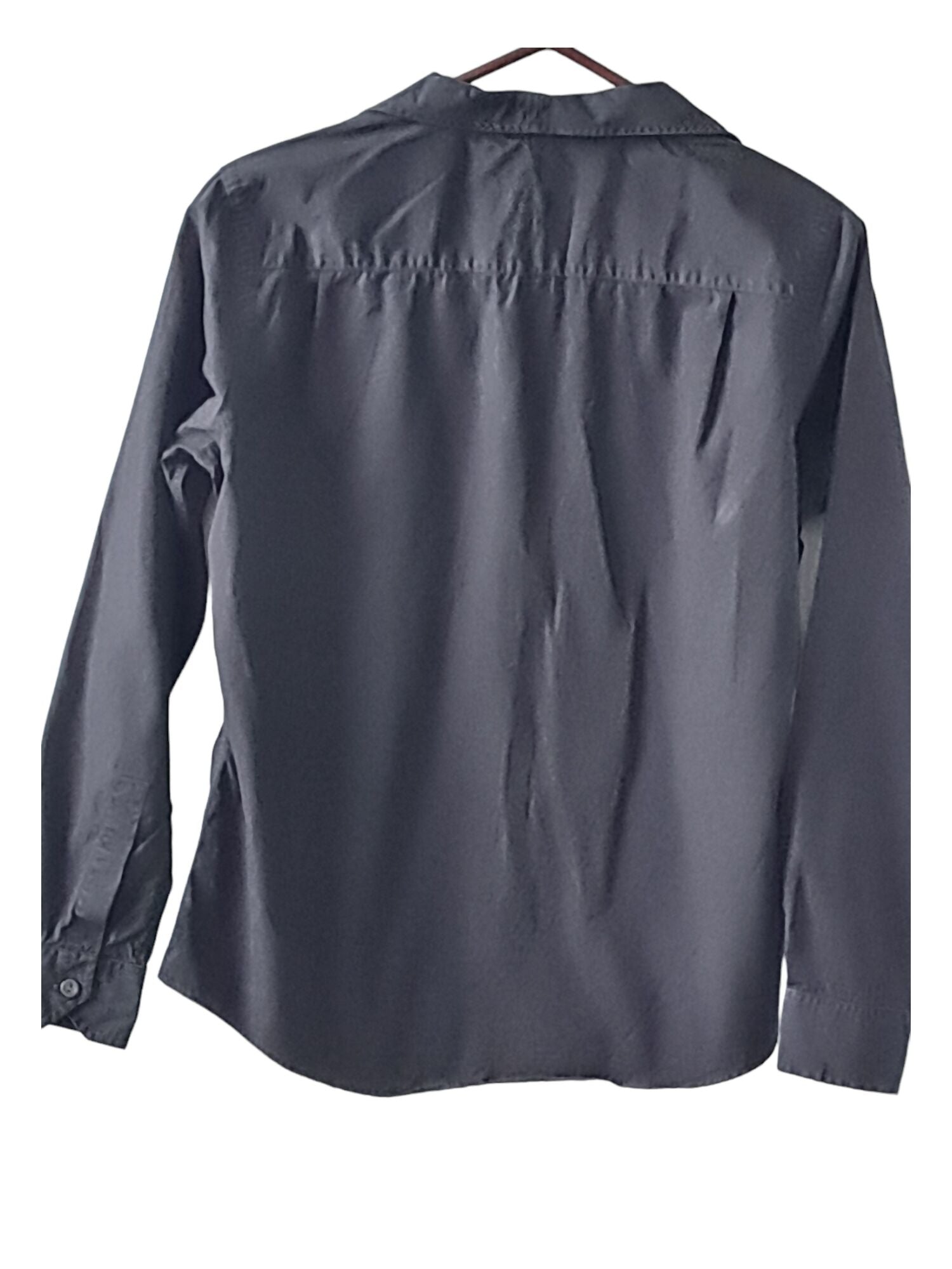 Sarah Alexandra Shapeable Collar Button Up Signature Shirt - /Black - 8