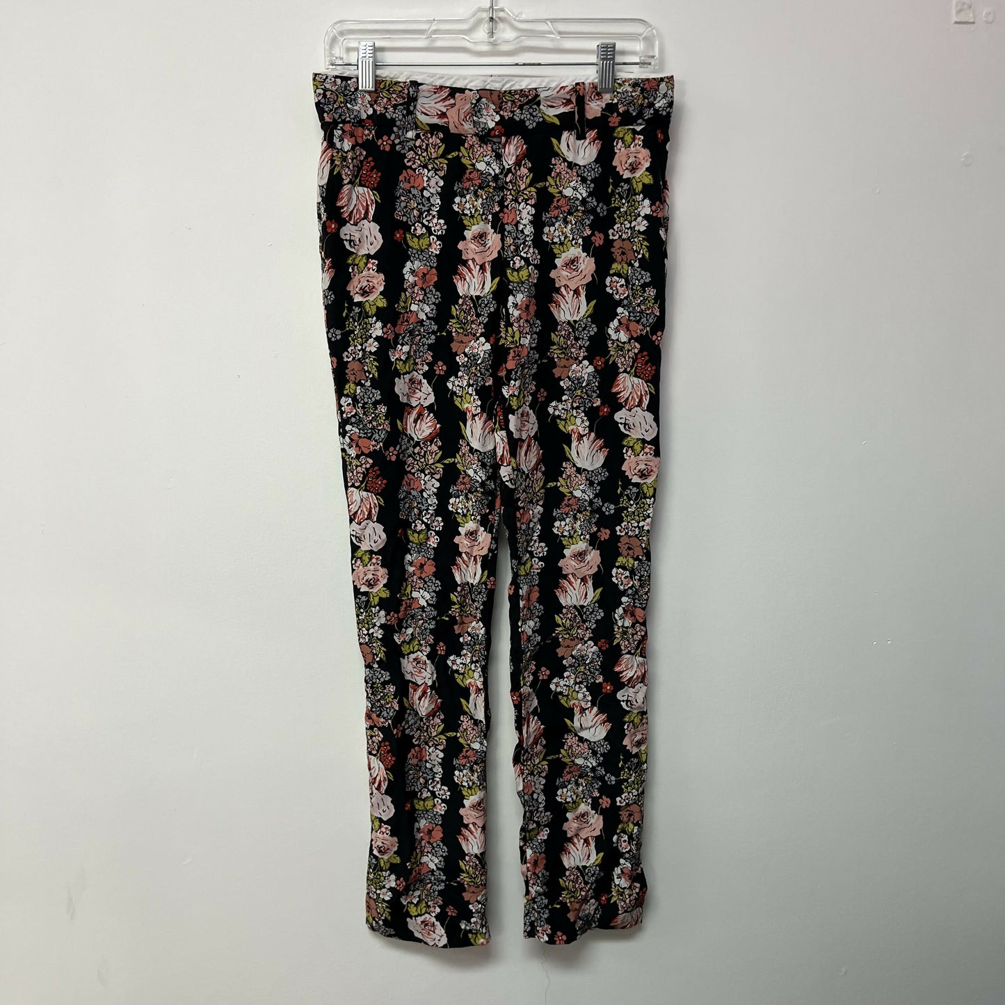 Equipment Floral Silk Trouser - Floral - Black Multi/Black - XS