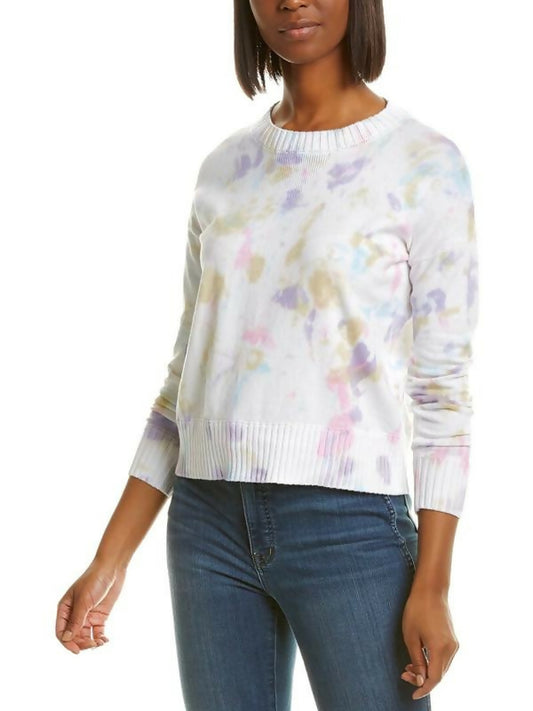 Philosophy Crewneck Sweater - Tie Dye - White Multi Pink - XL