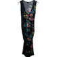 Yumi Kim Maternity Sleeveless Floral Rouched Sheath Dress - Floral - Black Multi - SM