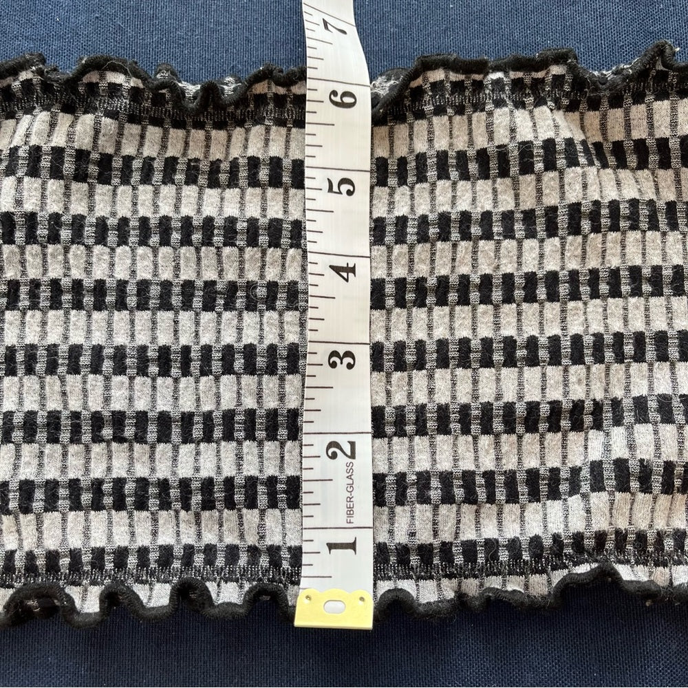 Out From Under | Urban Outfitters Black &amp; Gray Stretchy Ribbed Tube Top Size S