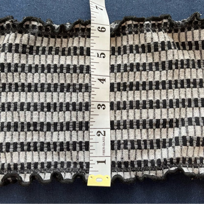 Out From Under | Urban Outfitters Black &amp; Gray Stretchy Ribbed Tube Top Size S
