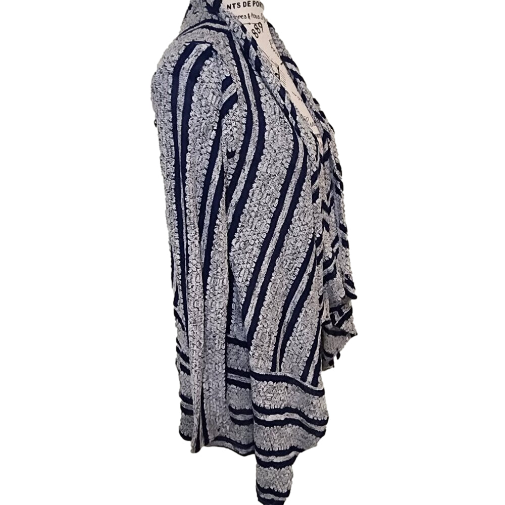 Tempted Blue and Gray Cardigan Size S