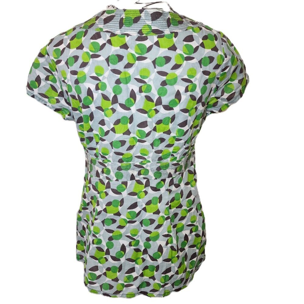 Boden Yellow &amp; Green Circle Print Top Size UK 10 / US 6