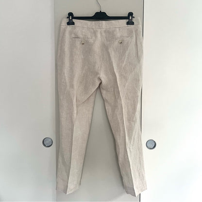 Banana Republic Avery Straight Linen Pants - Coastal Grandma Old Money Minimal