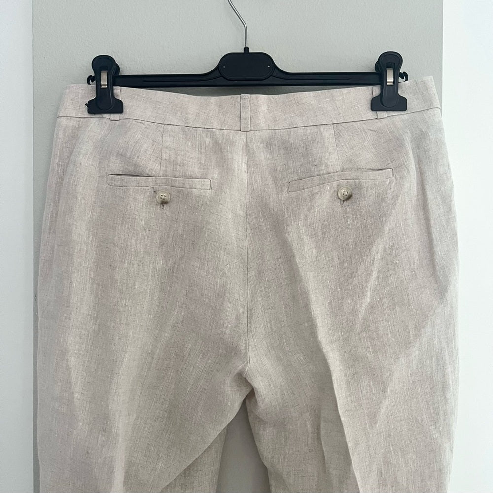 Banana Republic Avery Straight Linen Pants - Coastal Grandma Old Money Minimal