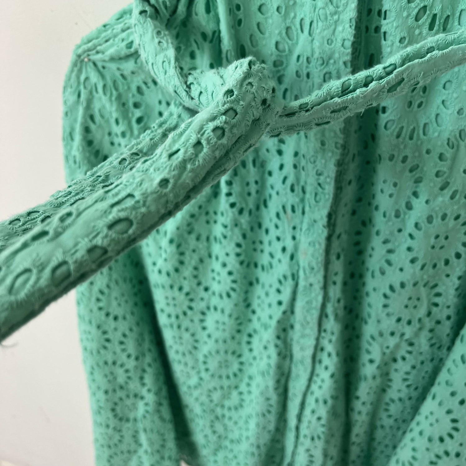 Lilly Pulitzer Chrisella Eyelet Midi Shirt Dress - Floral - Green/Gustavia Green Beach Paradise Eyelet - 10