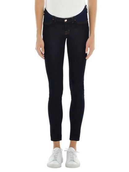 J Brand Mama J Super Skinny Maternity Jeans Navy Blue 25