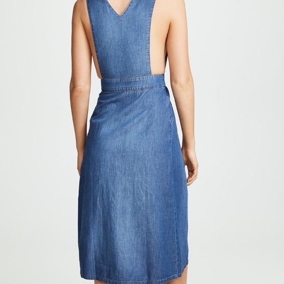 Free People Denim Wrap Dress