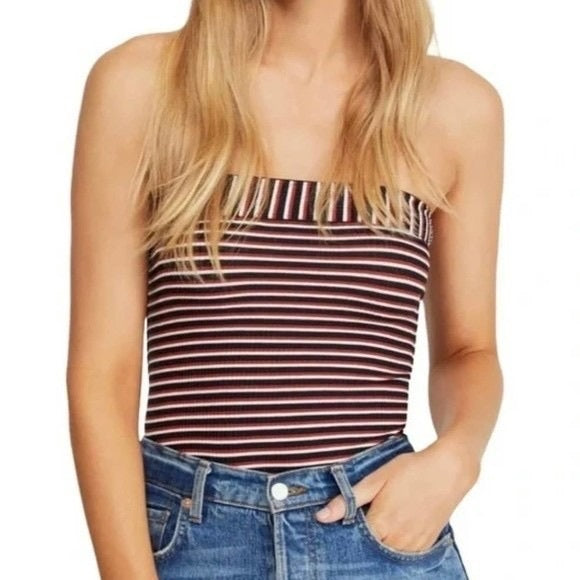 Intimately by Free People | Show Me Stripe Tube Top in Black Canyon Combo Size S