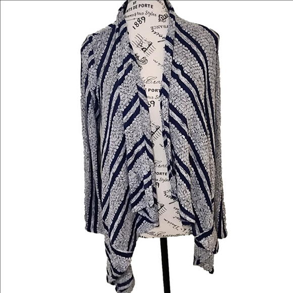 Tempted Blue and Gray Cardigan Size S