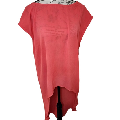 Sweat Pea by Stacy Frati Hi/Low Blouse Size L