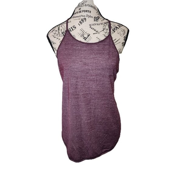 LuluLemon Fast as Light Singlet Maron Tank Heathered Bordeaux