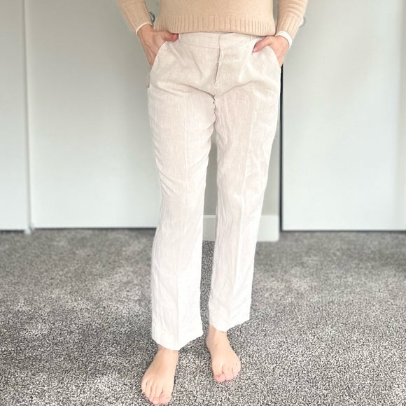 Banana Republic Avery Straight Linen Pants - Coastal Grandma Old Money Minimal