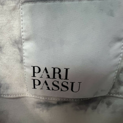 Pari Passu Upcycled Button Detailed Tee Fit D: &quot;Modified Hour Glass&quot; - Tie Dye - White Multi/White - 14