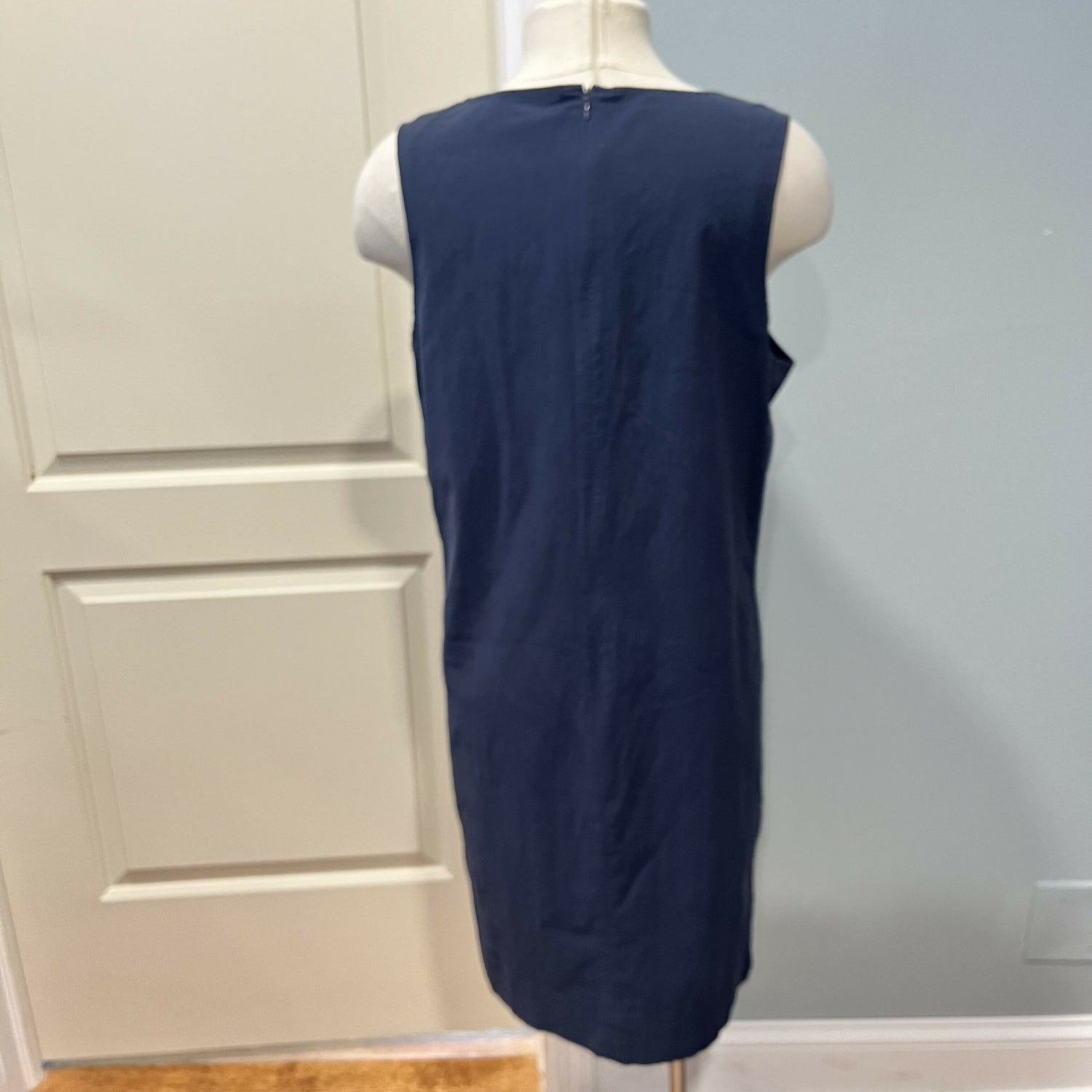 Brass Sleeveless Pop Shift Dress - /Navy - XL