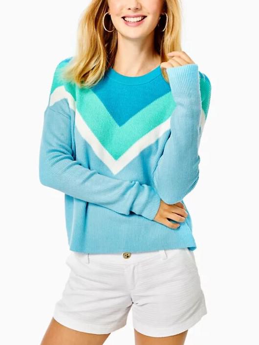 Lilly Pulitzer Crew Neck Long Sleeve Rivka Sweater