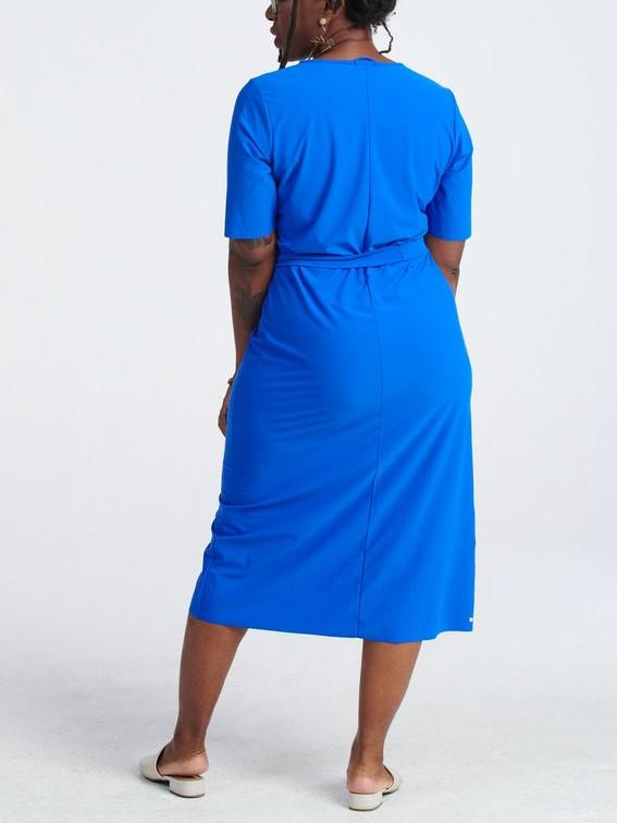 Rec Room Belted Midi Sheath Dress - /Blue