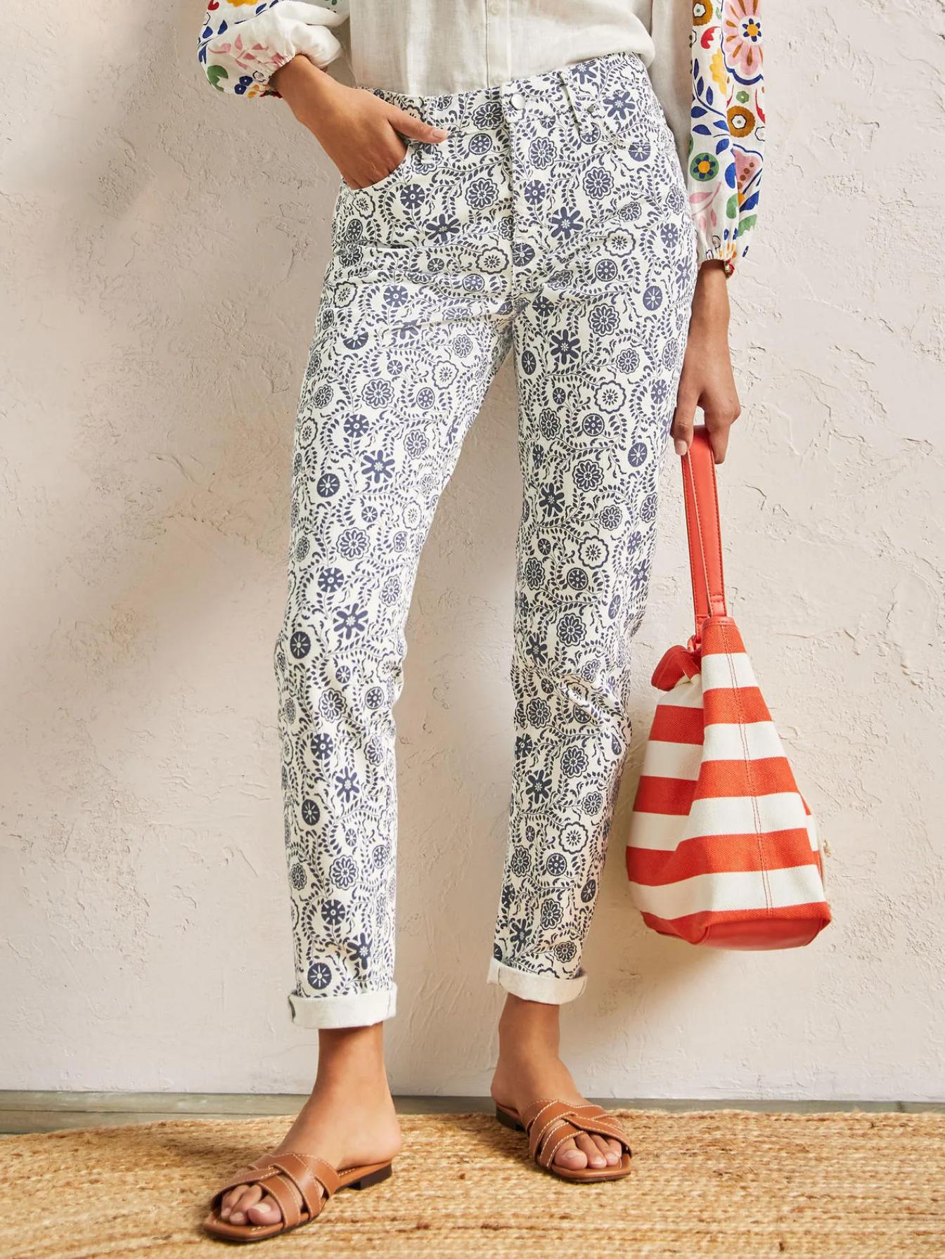 Boden Mid-Rise Girlfriend Jean