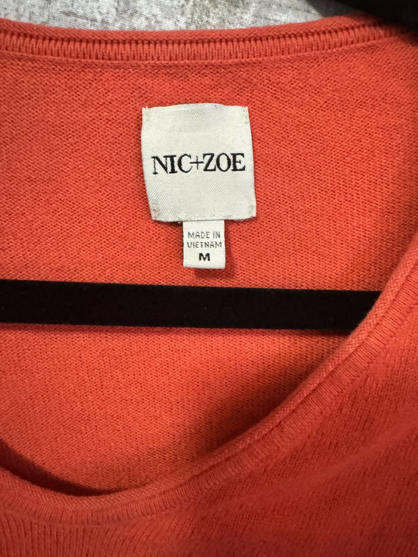 NIC+ZOE VITAL TWIST SWEATER - /Orange - M