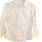 Farinaz Taghavi Long Sleeve Long Cuff Tailored Button Down Shirt- Beige- 8