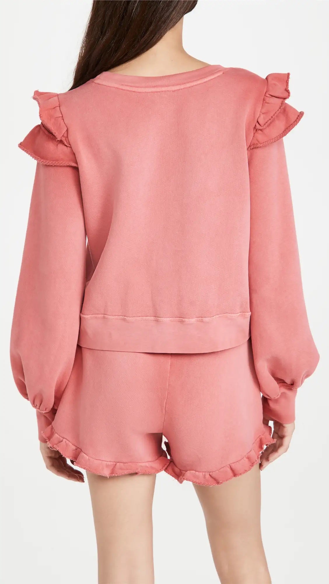 Paige Long Sleeve Panelo Sweatshirt - /Pink - XS