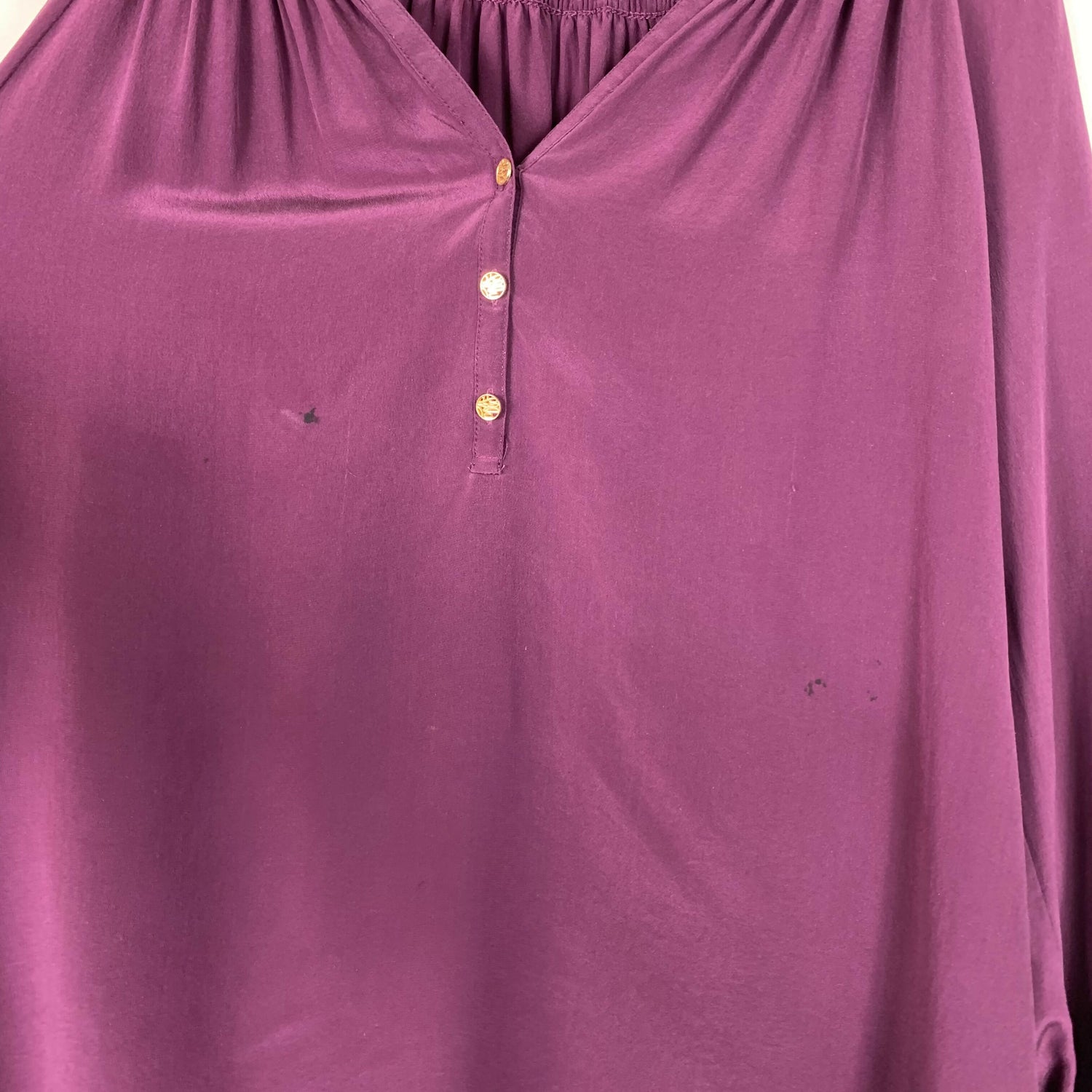 Lilly Pulitzer Elsa Long Sleeve Silk Blouse - /Purple - XL