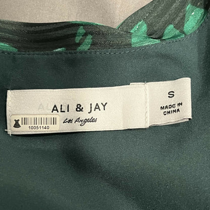 Ali &amp; Jay V-neck Balloon Sleeve Blouse - Multi - Green/Pine PIN - S