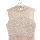 REISS Cream Lace Chiffon Dress Size 10 Long Formal Wedding Party Sleeveless