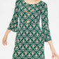 Boden Miriam Jersey Tunic - Floral - Green Multi/Leaves Floral/12