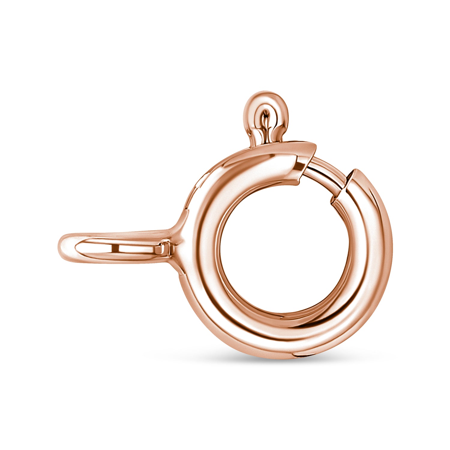 Haus of Brilliance 10K Rose and White Gold Plated .925 Sterling Silver 1/4 Cttw Miracle-Set Champagne Diamond Triple Circle 18&quot; Necklace (I2-I3 Clarity)