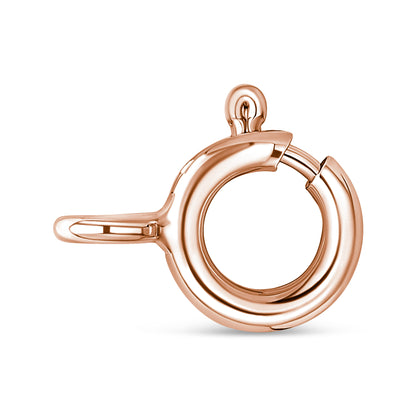 Haus of Brilliance 10K Rose and White Gold Plated .925 Sterling Silver 1/4 Cttw Miracle-Set Champagne Diamond Triple Circle 18&quot; Necklace (I2-I3 Clarity)