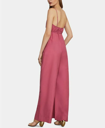 BCBG Maxazria Faux Wrap Wide Leg Jumpsuit - /Pink