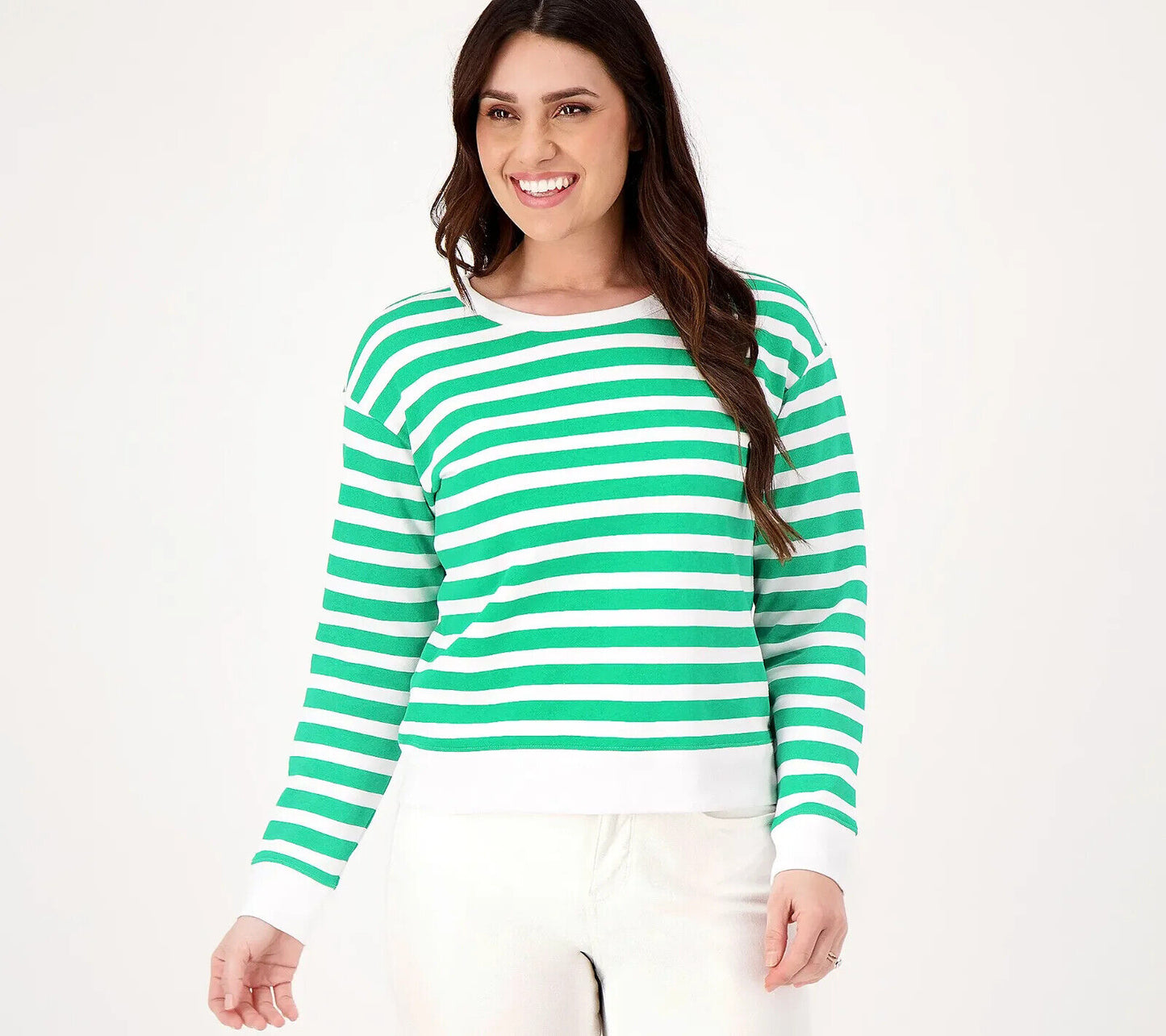 Draper James Kelsea Long Sleeve Drop-Shoulder Sweatshirt