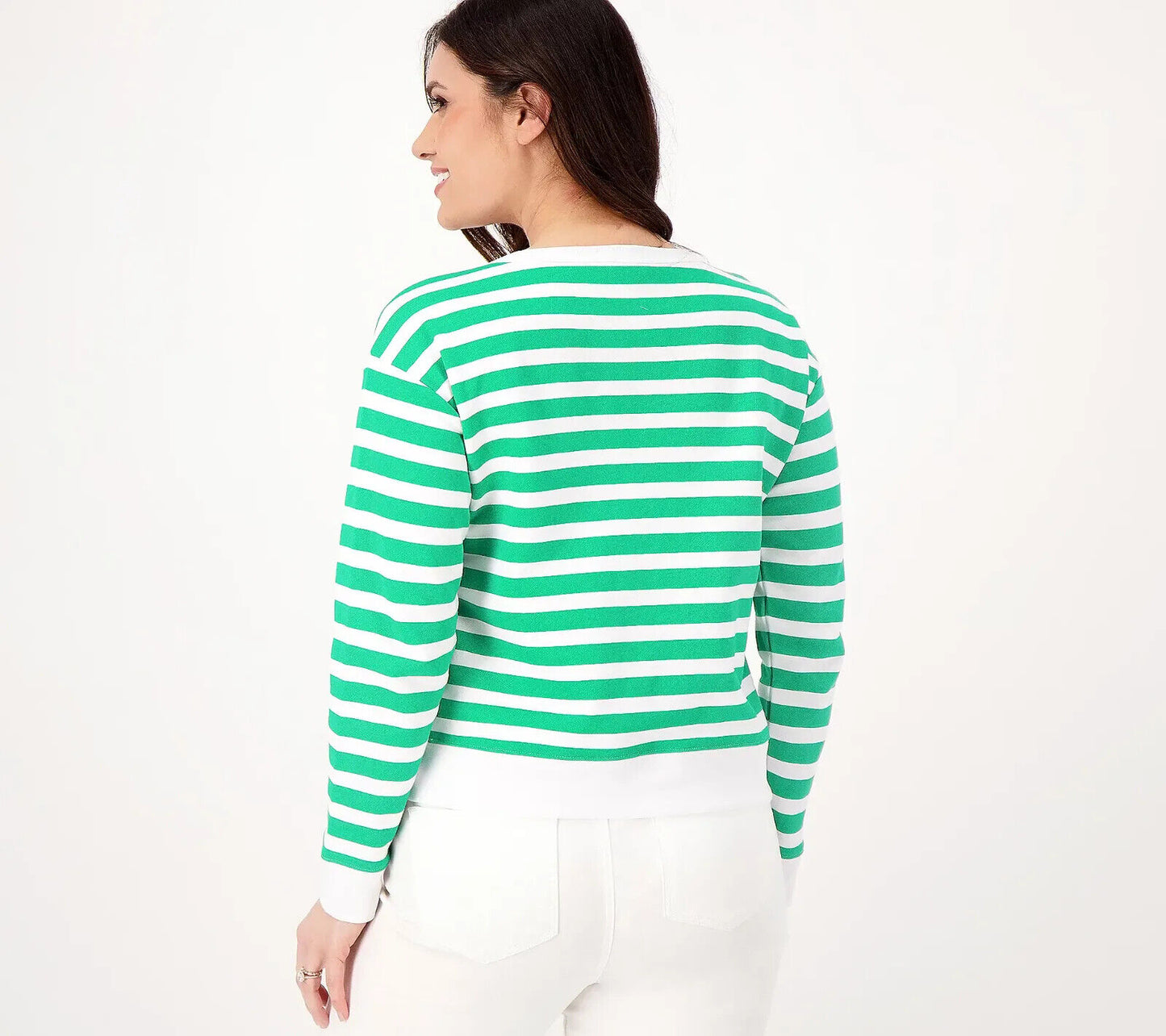 Draper James Kelsea Long Sleeve Drop-Shoulder Sweatshirt