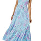 Lilly Pulitzer Vyra Maxi Dress - Floral - Blue Multi/Blue Ibiza Now You Sea Me