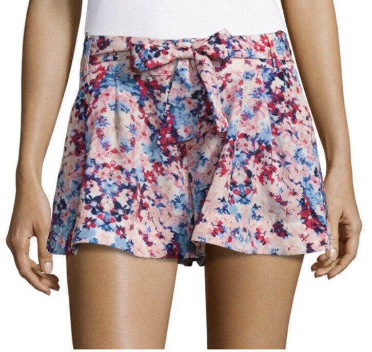 Parker Floral Print Pleated Shorts