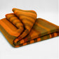 Ecualama putumayo baby alpaca wool throw blanket sofa cover queen burnt orange