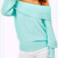 Lilly Pulitzer Barrymore Off-The-Shoulder Sweater - /Blue - L