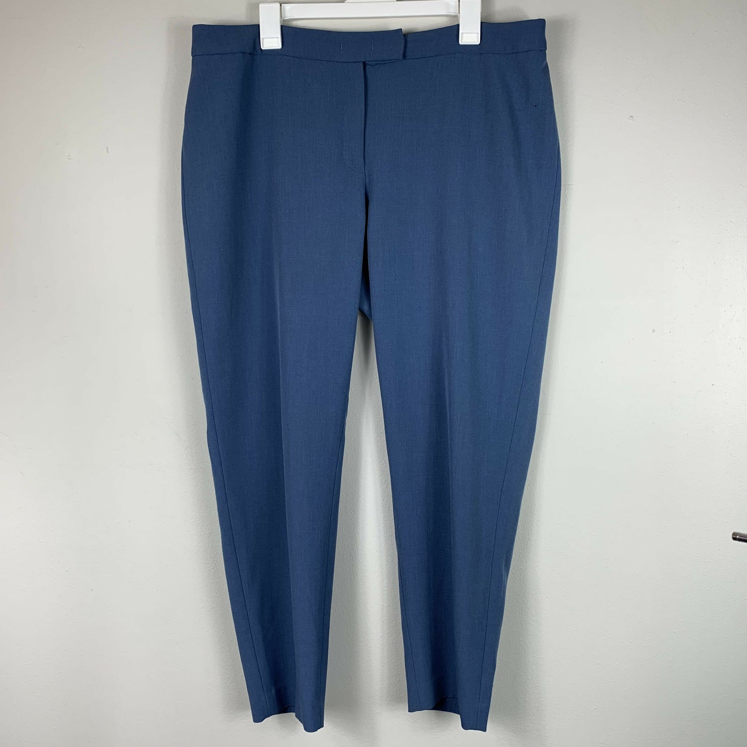 Anne Klein Crepe Slim Pants - Blue - 16