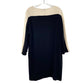 Of Mercer Long Sleeve Crew Neck Contrast Dress - /Black Multi - 14