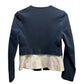 Ava & Aiden Long Sleeve Collarless Peplum Blazer - /Navy Multi - 6