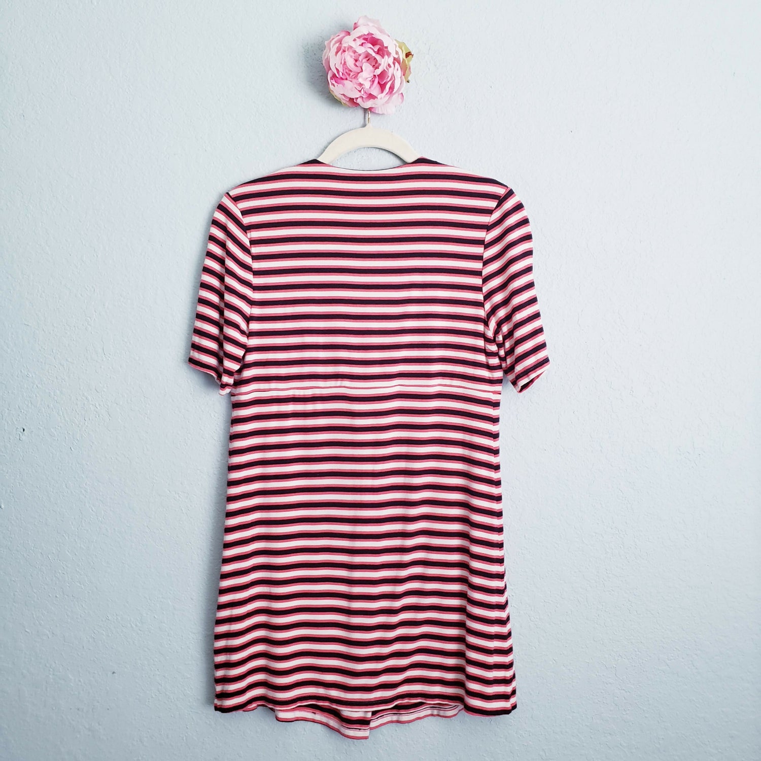 Rachel Zoe Maternity Knit Top - Stripes - Red Multi/Red/Beige Stripes - S
