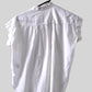 Brass Frill Collar Short Sleeve Top - White - S