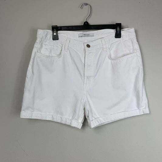 J Brand Upcycled Denim Jean Shorts - White - 32