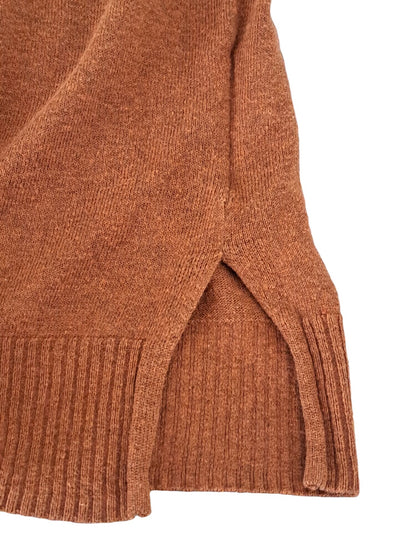 Lilla P Long Sleeve Colorblock Crewneck Sweater - /Brown Multi - M