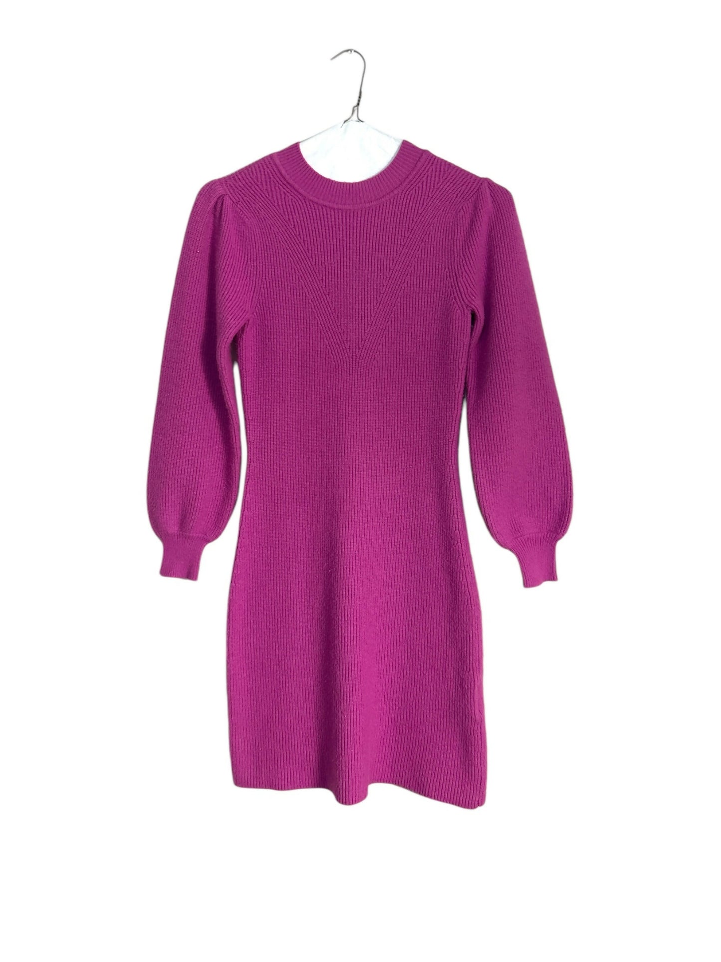 Donna Morgan Traci Puff Sleeve Sweaterdress-/Pink-XS